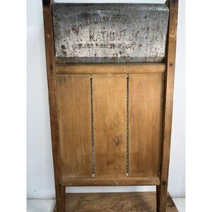 VINTAGE ANTIQUE National WashBoard Company Soap Saver Washboard 24x13